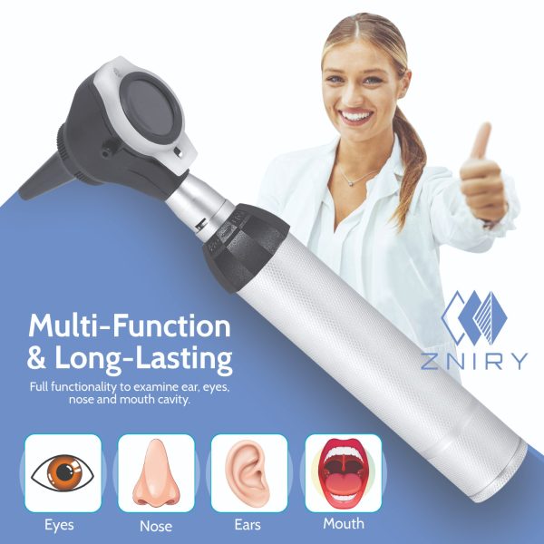 Ear Scope Set - Ear Otoscope Set Perfect for Nursing & Medical Students Sight Chart with LED Carry Case,with Replacement Tips & 10 Disposable Speculums - Image 5